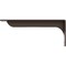 Ekena Millwork Embrey Steel Bracket, Hammered Brown 2"W x 16"D x 6 1/2"H BKTM02X16X06EBHBR - alternate 5